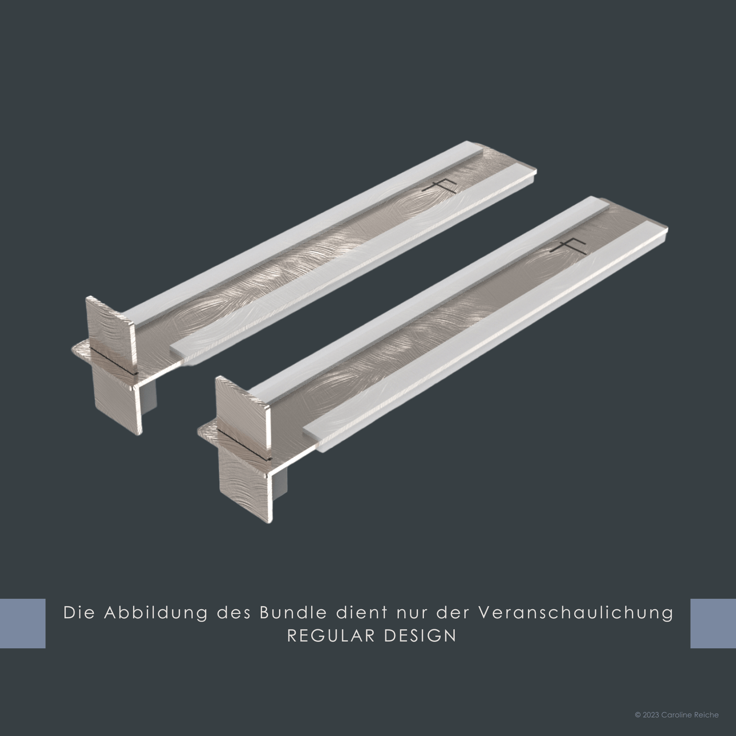 Auf dem Bild ist die universelle Schneidebrettunterlage SchnittKnecht® in der regulären Designvariante mit rutschfesten Silikonprofilen zur Antirutsch-Funktion zu sehen. Die Abbildung dient der Veranschaulichung des Standarddesigns.