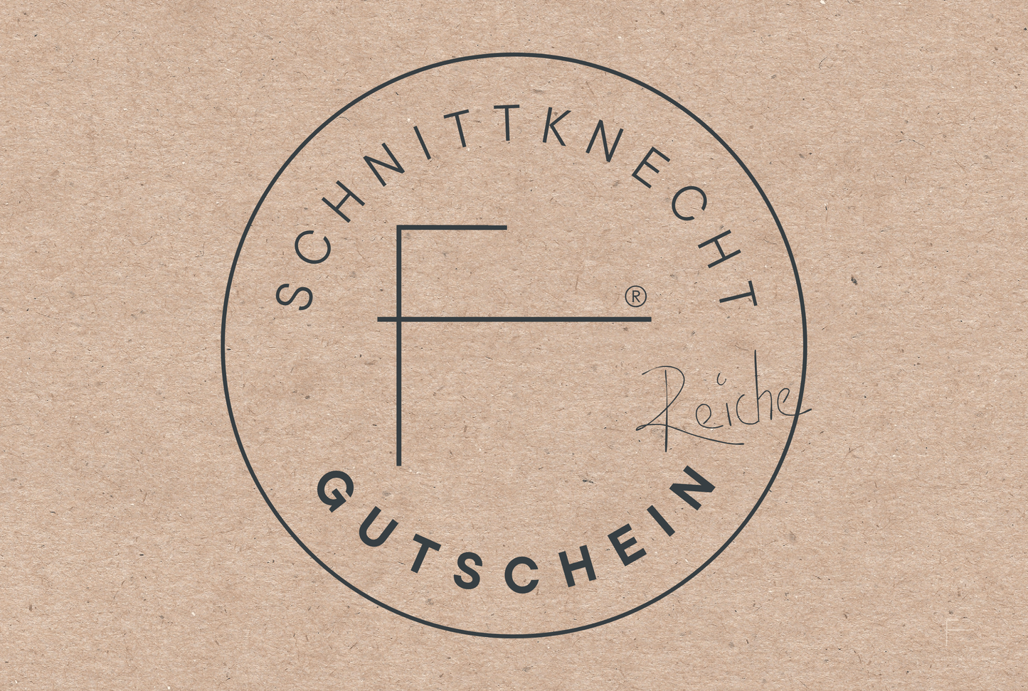 Bild zeigt einen Gutschein mit dem Bildlogo von SchnittKnecht®.