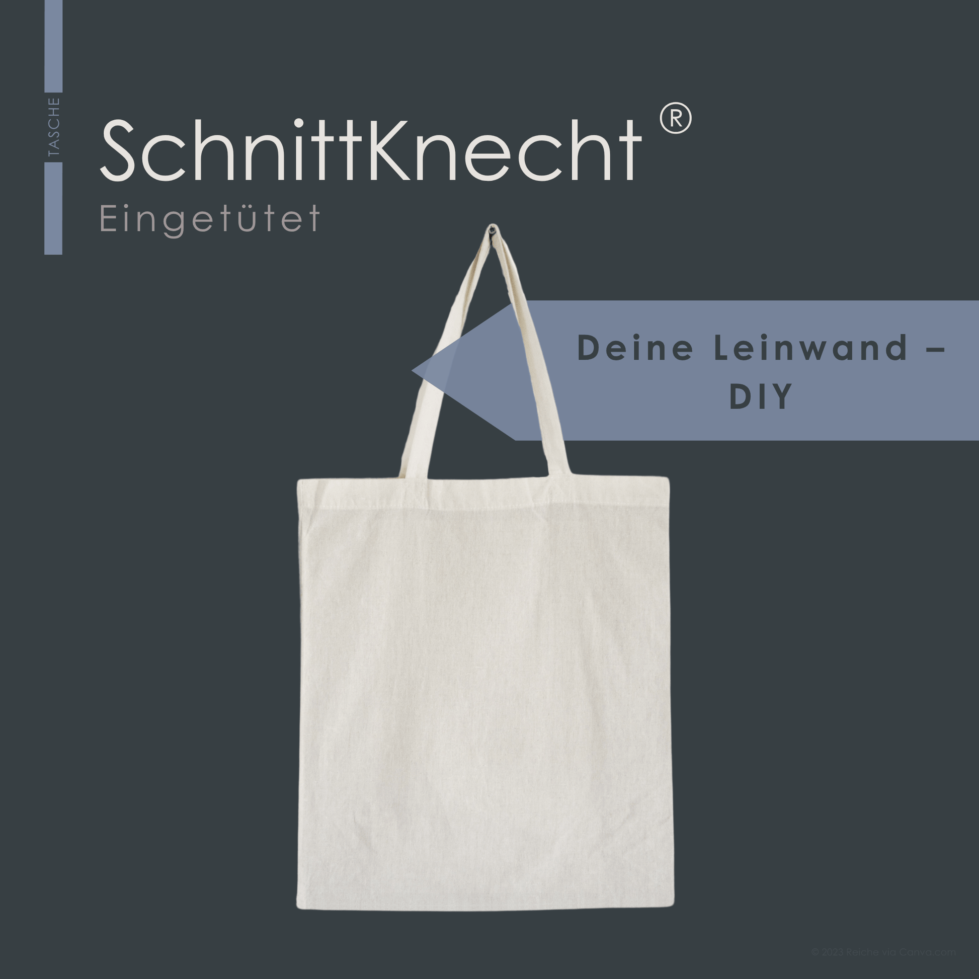 Auf dem Bild ist ein Baumwollbeutel (Cottonbag) ohne Druck zu sehen.