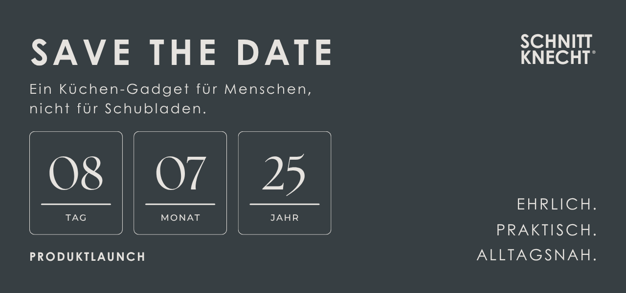 Bekannthgebung des SchnittKnecht® Produktlaunch am 08.07.2025